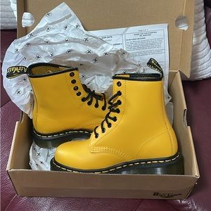 Dr. Martens AirWair Women’s Size 5 -  #1460 Yellow - NWT